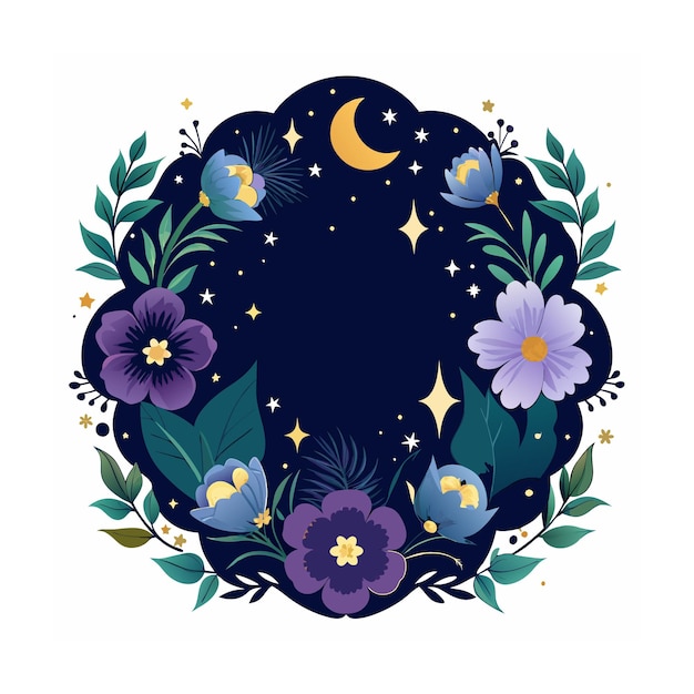 Vector beautiful ornate floral frame border vector illustration