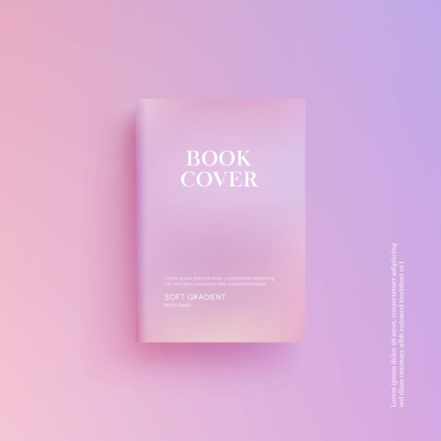 Beautiful pastel color book cover design brochure background