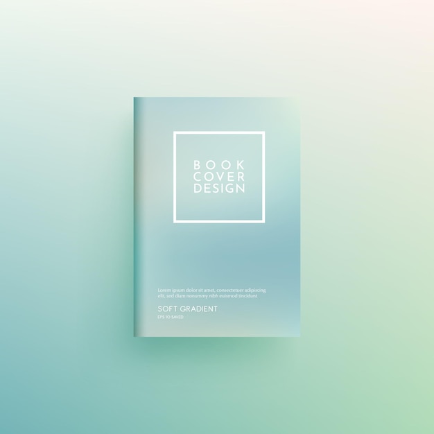 Beautiful pastel color book cover design brochure background