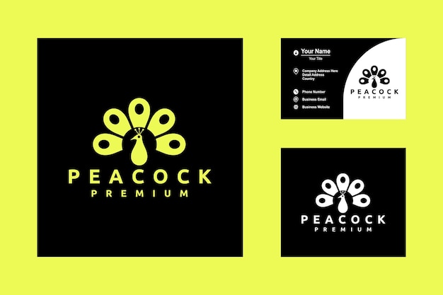 Beautiful Peacock Cartoon Vector Icon Logo Design Inspiration