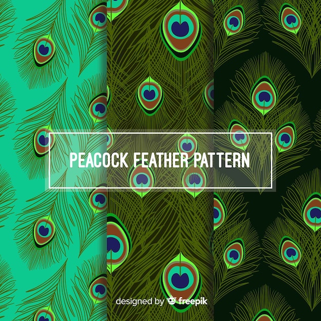 Beautiful peacock feather pattern