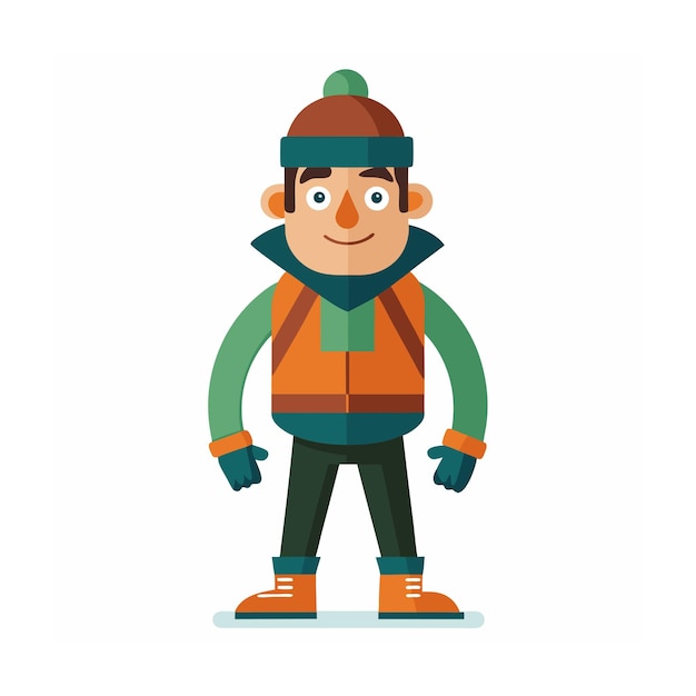 Beautiful Professional Cartoon Character Design Vector illustration