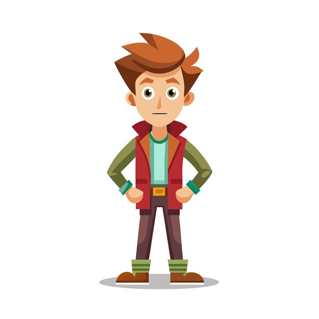 Beautiful Professional Cartoon Character Design Vector illustration