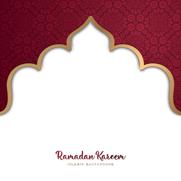 Beautiful ramadan kareem design with mandala