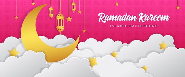 Beautiful Ramadan Kareem Islamic banner