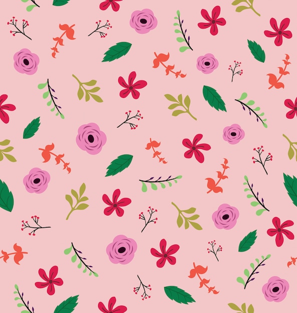 Beautiful Seamless Floral pattern design