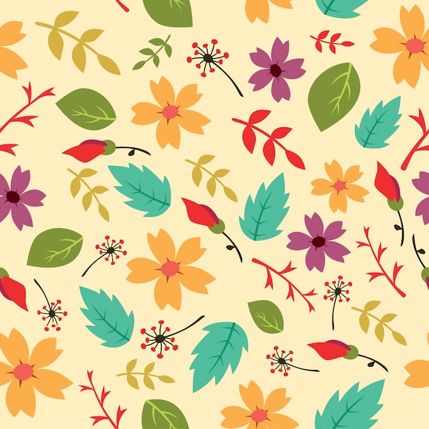 Beautiful Seamless Floral pattern design