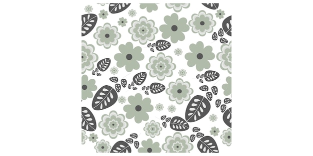 Beautiful seamless vintage floral pattern Trend print isolated on white background