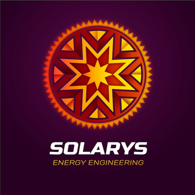 Beautiful  sun logo template design