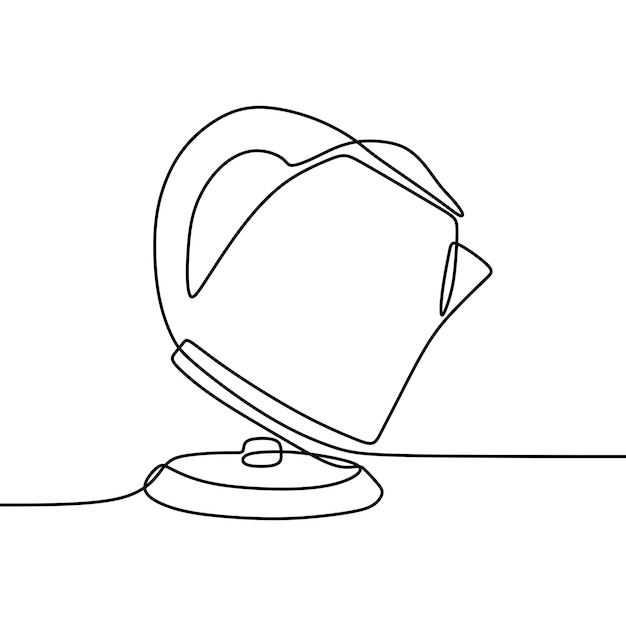 beautiful teapot without drink online continuous single line art