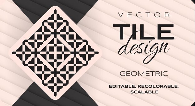 Vector beautiful tile design