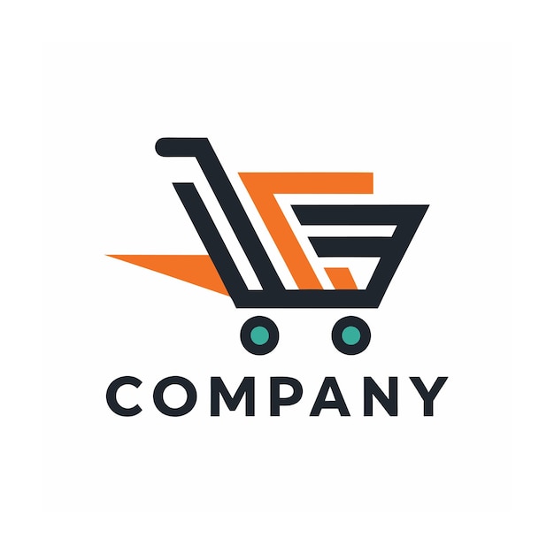 Vector beautiful and unique logo design for ecommerce and retail company