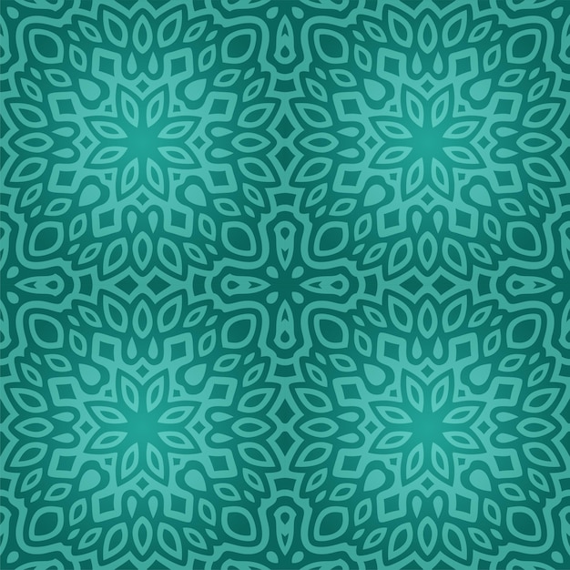 Beautiful vector background with abstract colorful green seamless pattern