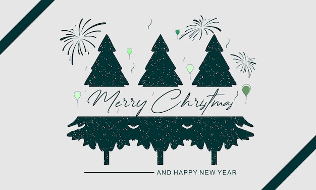 beautiful vector illustration of christmas and new year