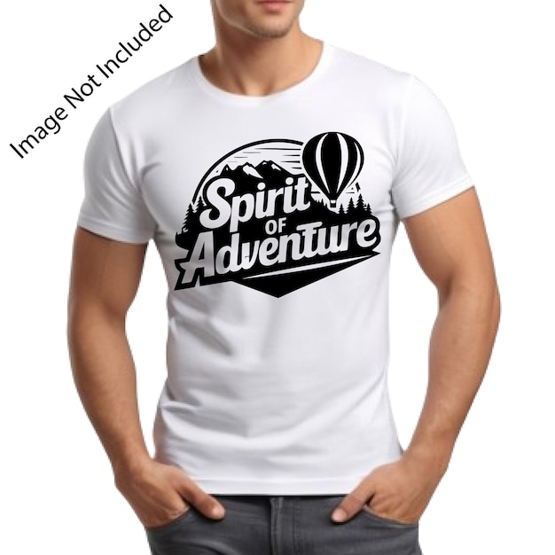 A Beautiful vector T Shirt Design With text Spirit of Adventure