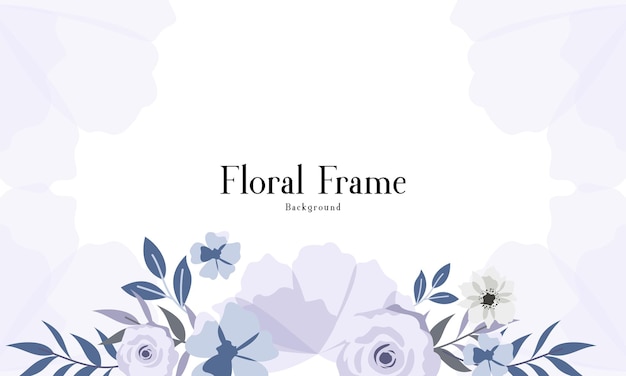 Beautiful Vintage Floral Frame Background