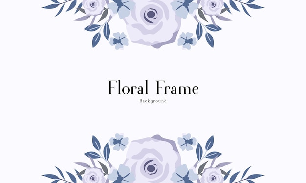 Beautiful Vintage Floral Frame Background