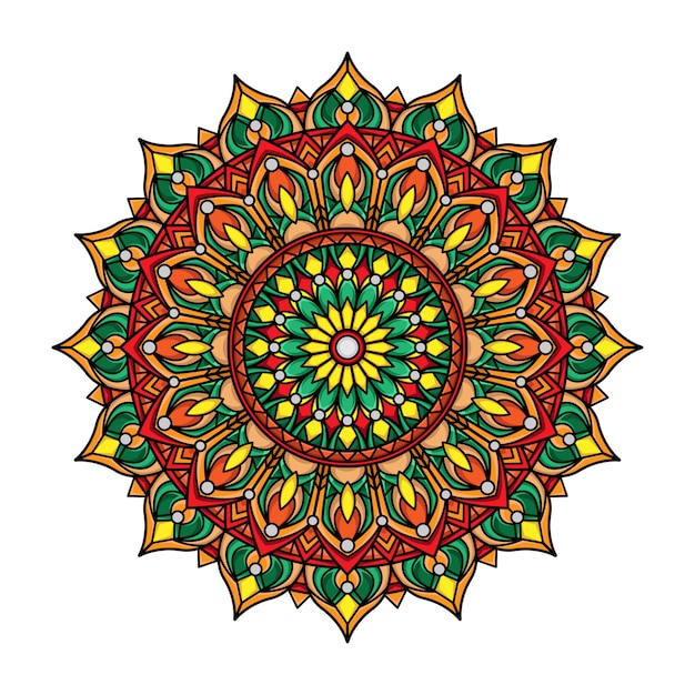 Beautiful vintage mandala vector