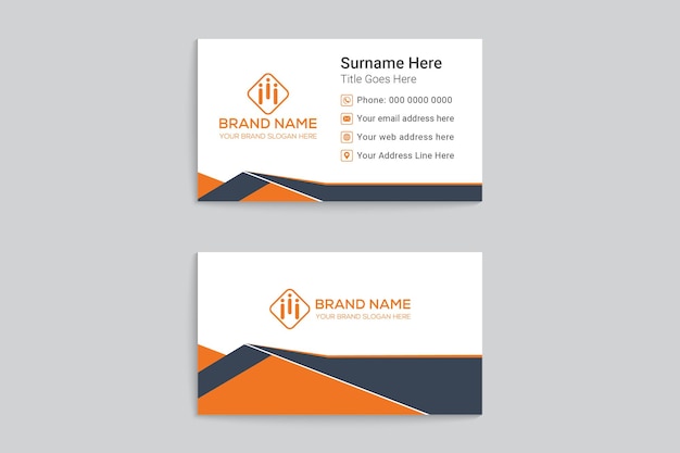 Beautiful visiting card mockup