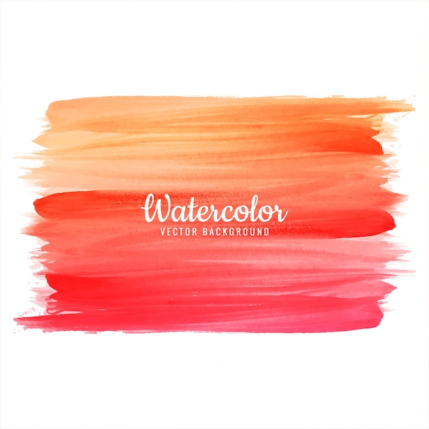 Beautiful watercolor colorful stroke brush design