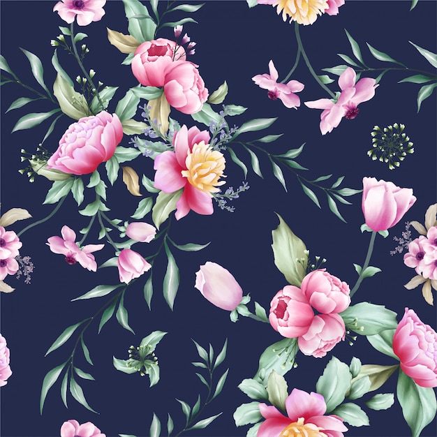 Beautiful watercolor floral background