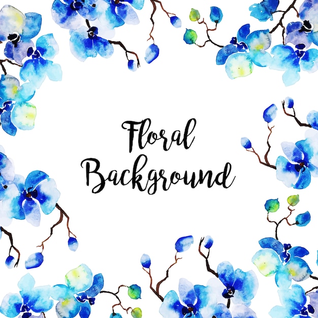 Beautiful Watercolor Floral Background