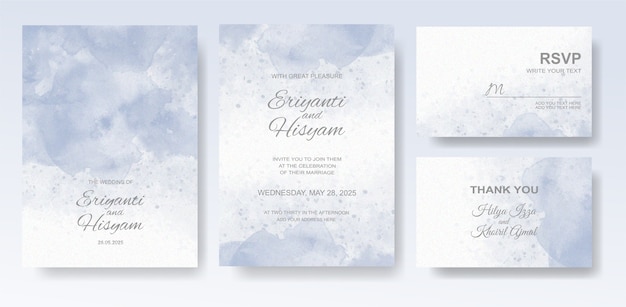 Beautiful wedding card watercolor background