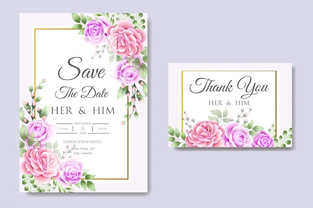 Beautiful Wedding Invitation Card Template