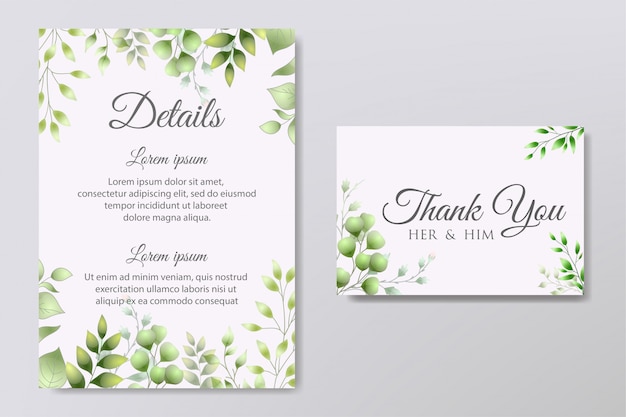 Beautiful Wedding Invitation Card  Template