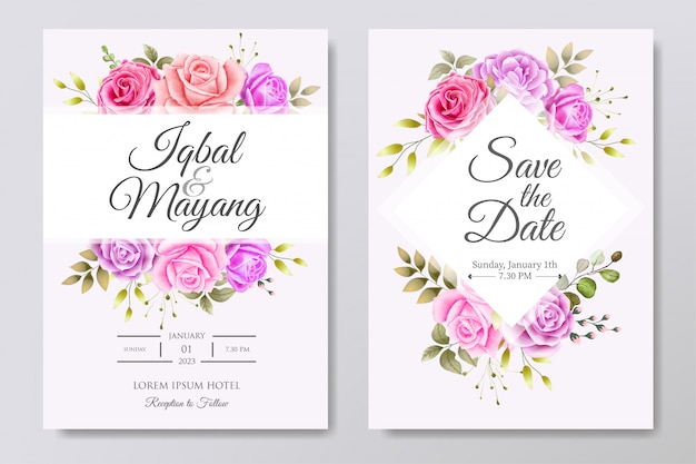 Beautiful Wedding Invitation template