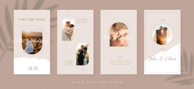 Beautiful Wedding Pastel Instagram Story Template