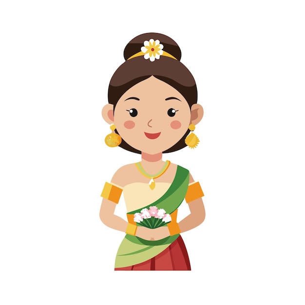 Vector beautiful woman character vector illustration