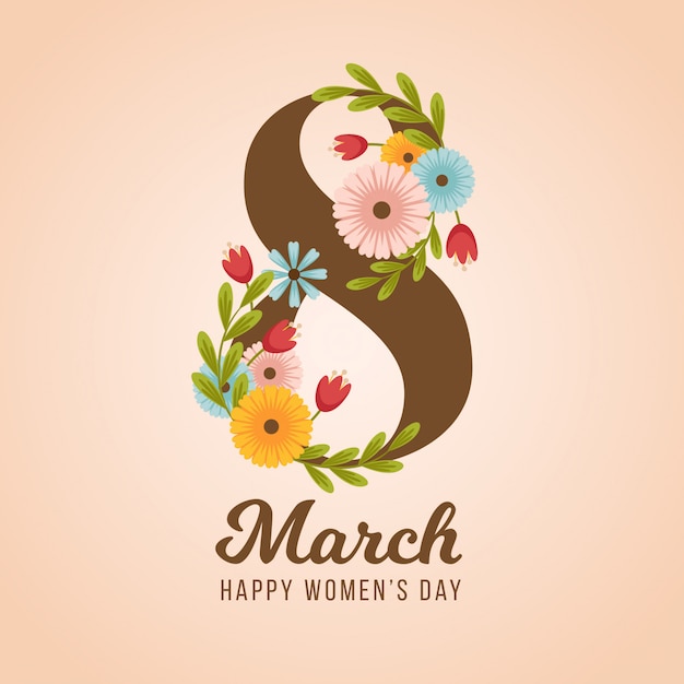 Beautiful women's day lovely Flower background