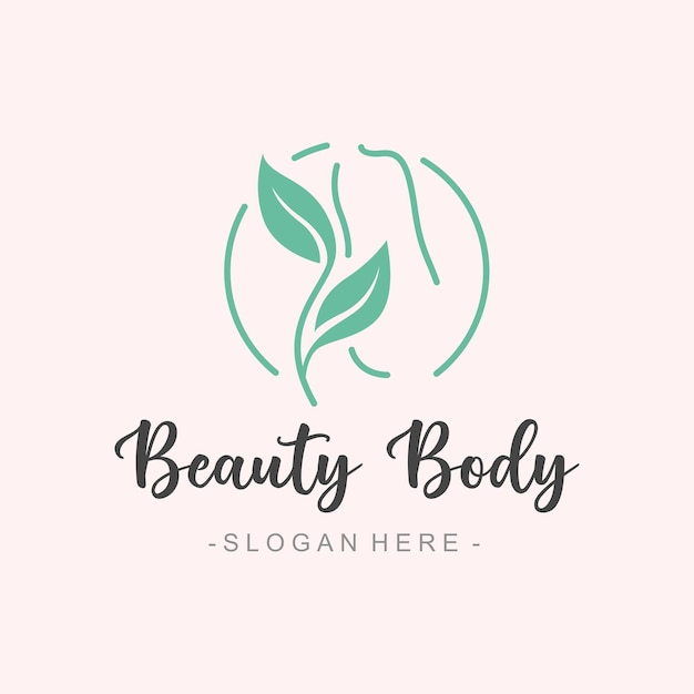 Beauty body minimal logo