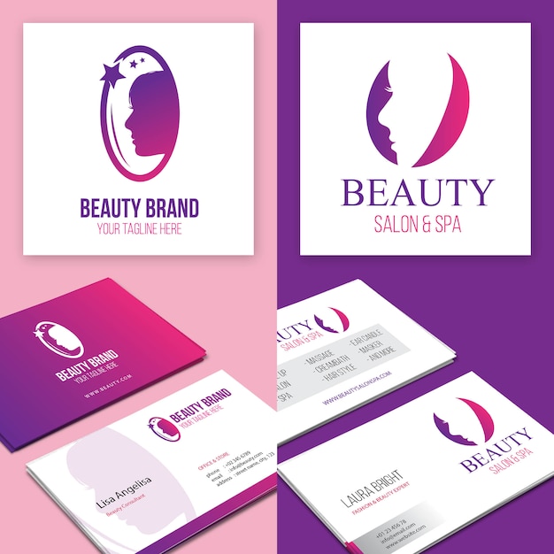 Beauty Brand Logo and Business Card