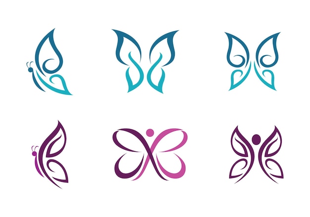 Beauty Butterfly Logo Template Vector icon design