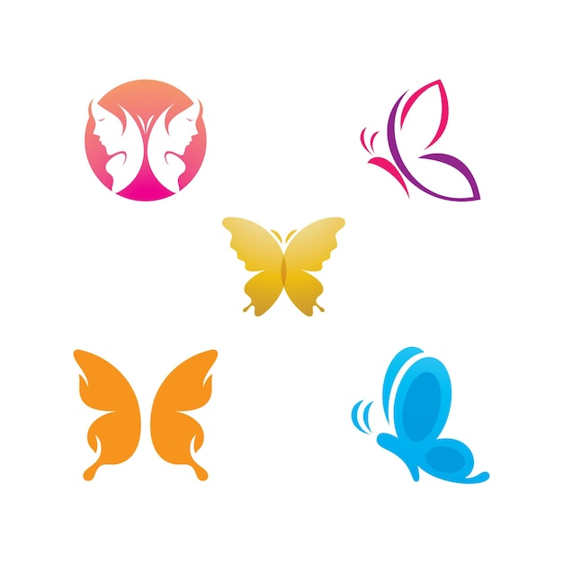 Beauty Butterfly Vector icon design