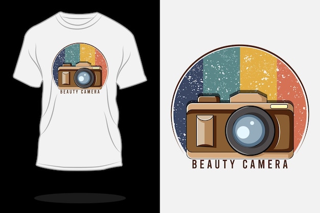 Beauty camera retro t shirt design