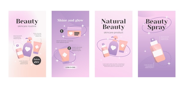 Beauty concept instagram stories