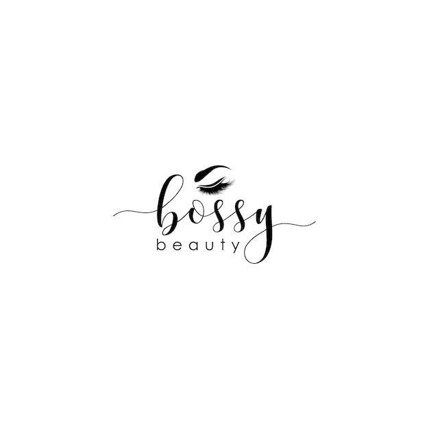 Beauty Eye Bossy Logo Sign Symbol Icon