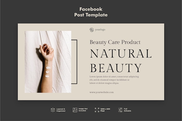 Beauty Facebook Post Template