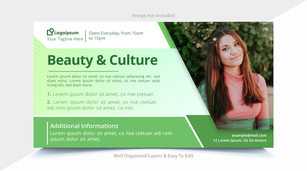 Beauty Fashion Facebook Cover Banner Template