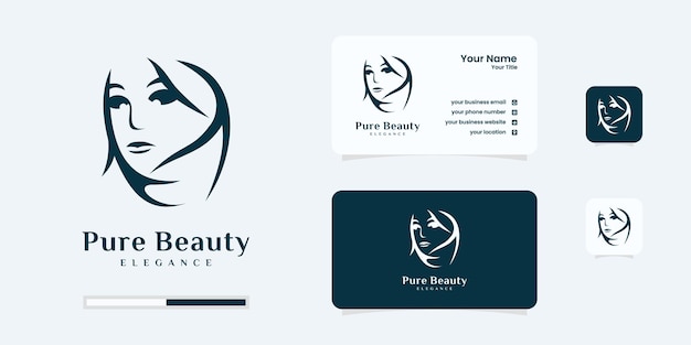 Beauty feminine salon logo icon line art outline. woman logo be use massage,spa,salon logo design.