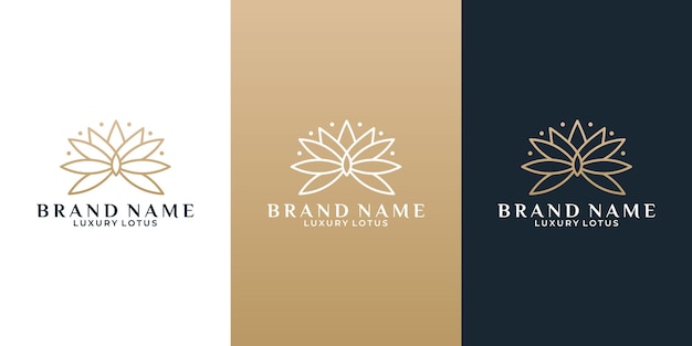 Beauty flower lotus logo design idea for your business saloon, cosmetic hotel etc