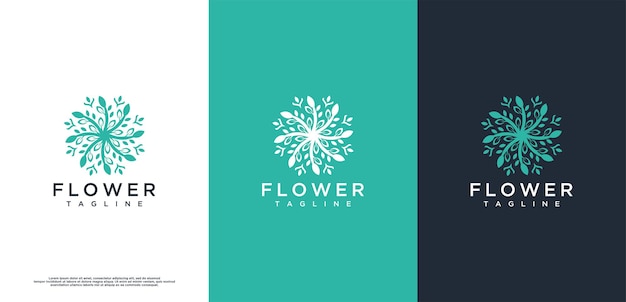 Beauty flower luxury design template