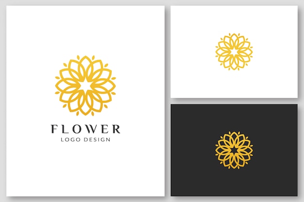 Beauty Flower Spa Logo Design Templates