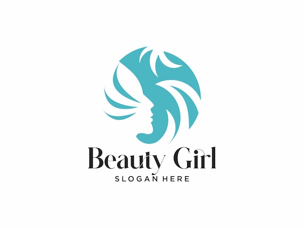 Beauty girl logo design good use for fashion salon boutique skin care product