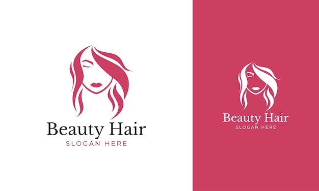 Beauty hair logo for salon icon