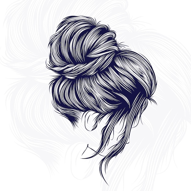 Beauty hair vector design illustration