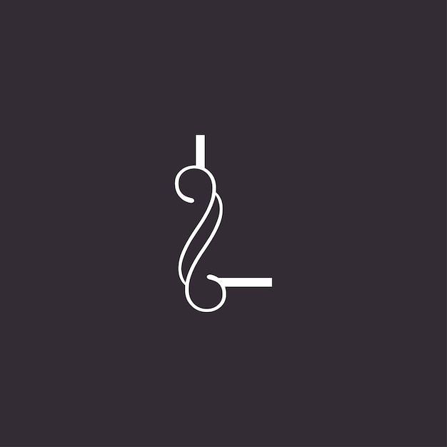 BEAUTY LOGO ART LUXURY HIGH QUALITY LETTER L